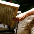 Replacing a 14x36x1 Filter in an Attic Air Handler Safely